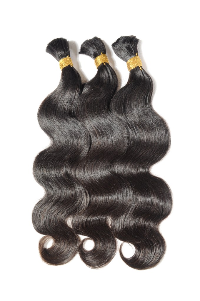 HOME raw body wavy black human hair material