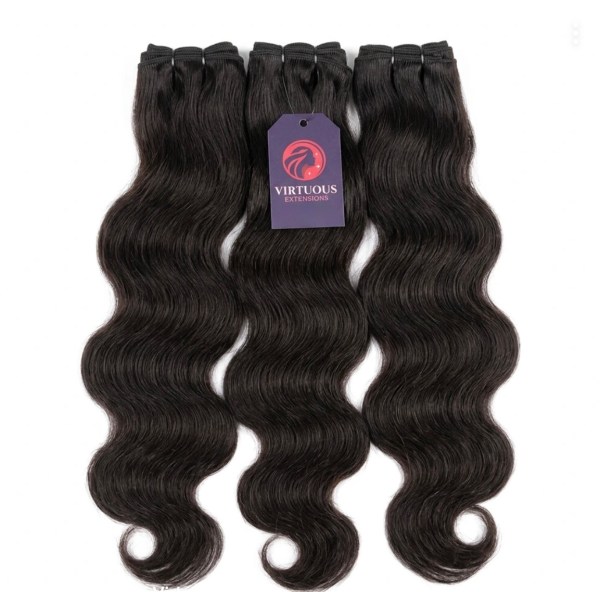 3 raw indian wavy hair bundles deal